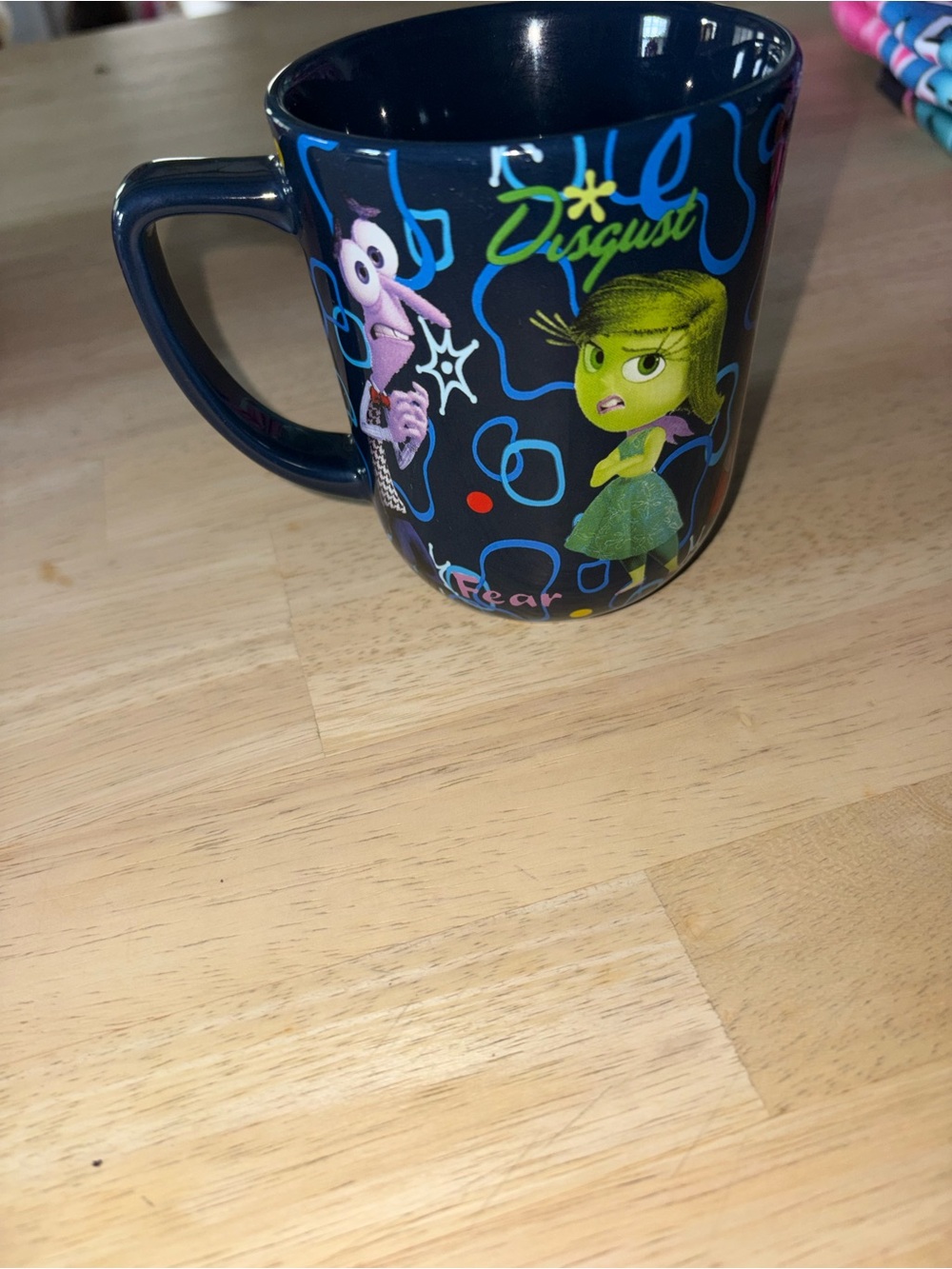 Disney Parks Pixar Inside Out Characters Coffee Mug Blue